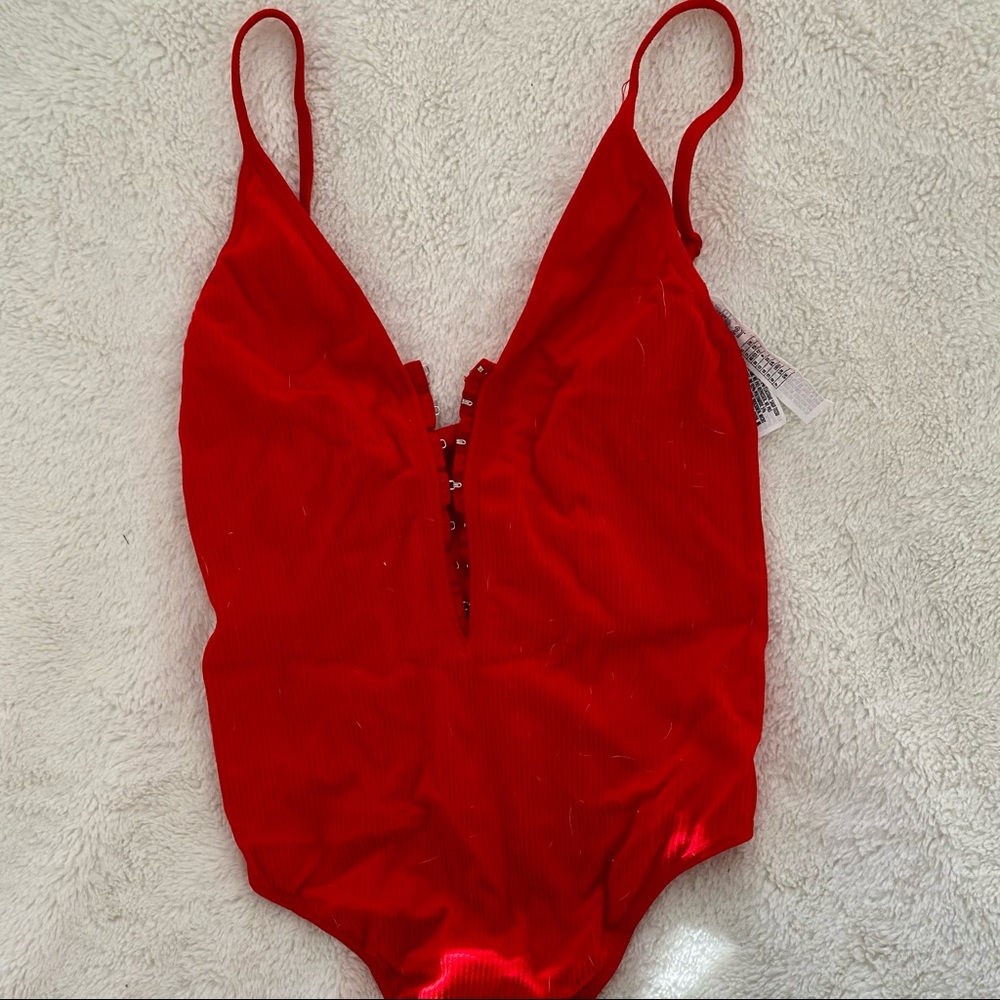 Red bodysuit